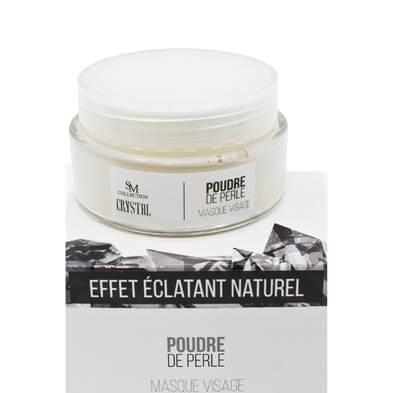 Masque visage à la poudre de perle pour peau mixte et mature