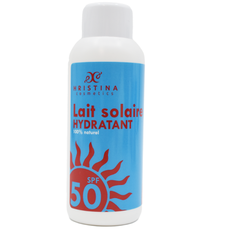 Un lait solaire SPF50 100% naturel. Hydratant et protecteur.