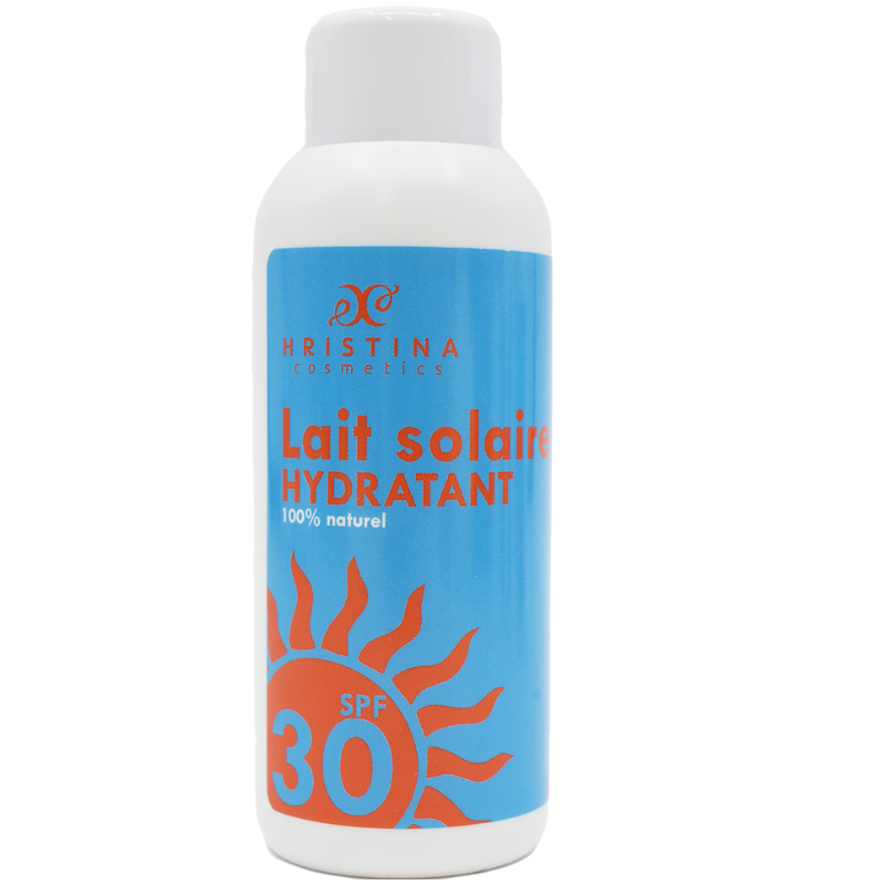 Un lait solaire SPF30 100% naturel. Hydratant et protecteur.