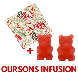 Cadeau de remerciement (Lingette + 2 oursons infusions)