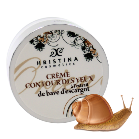 Crème contour des yeux à la bave d'escargot