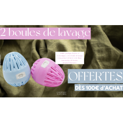 2 boules de lavage + billes à l'intérieur - CADEAU