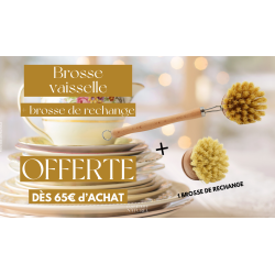 Brosse de vaisselle + tête de rechange - CADEAU