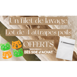 Filet de lavage + 4 attrape poils - Cadeau